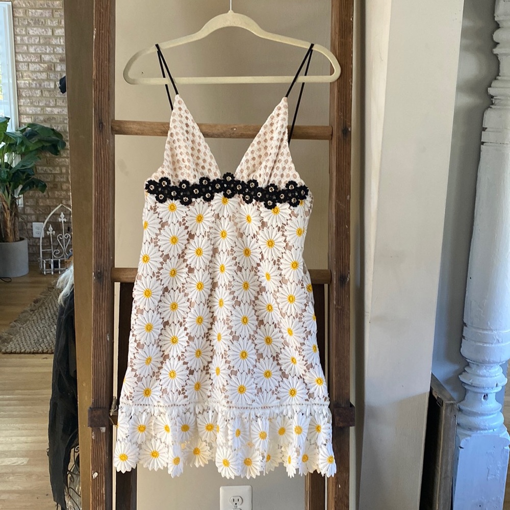 ABS by Allen Schwartz Daisy SUNFLOWER Summer Dress XS MADE IN USA NEW - Picture 2 of 14